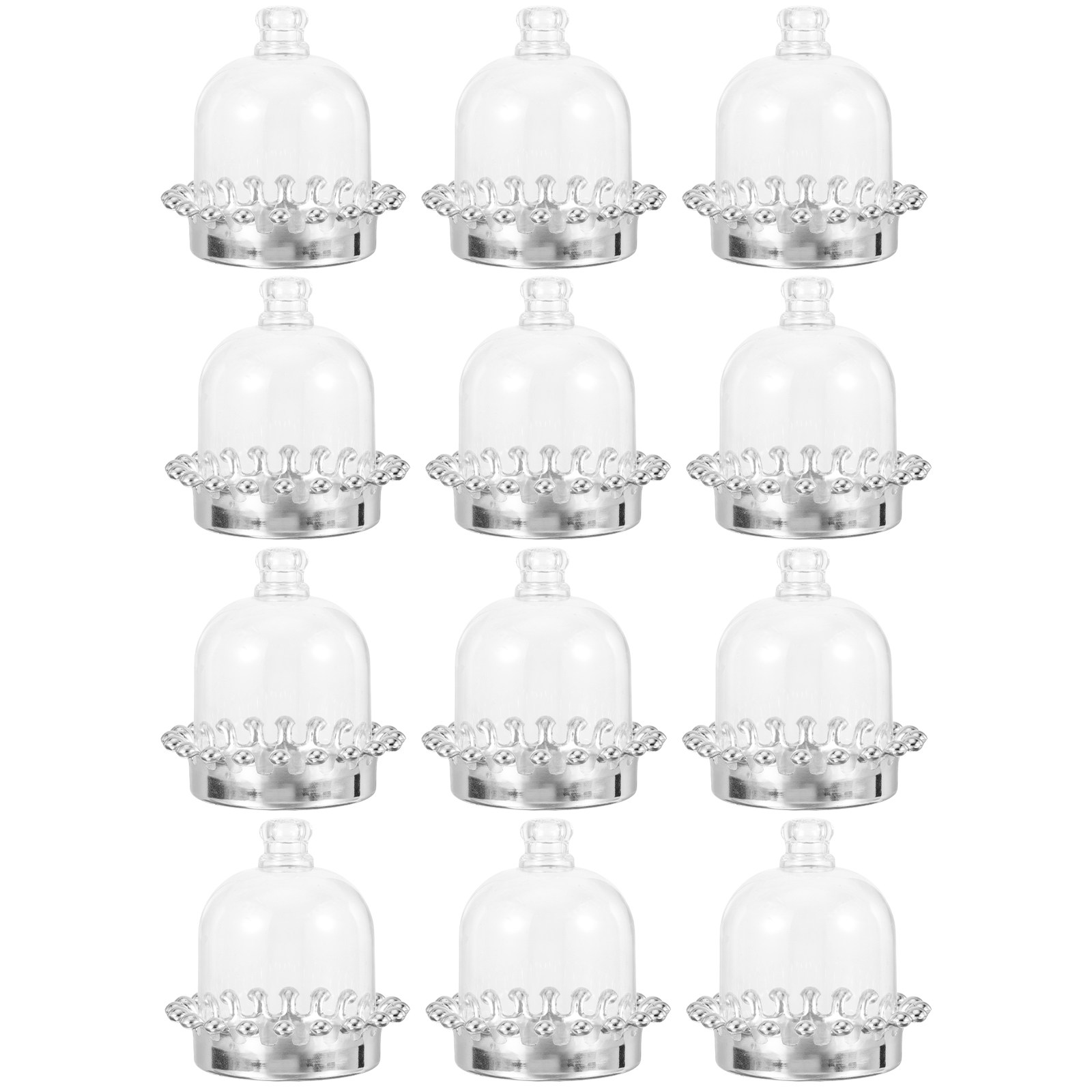12 Buah Penutup Kubah Tempat K - Plastic Dome Clear ulasan dan harga